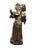 Early 20th Century Early 20th Century Charlotte Monginot Girl W Flowers Bronze Sculpture For Sale - Image 5 of 12