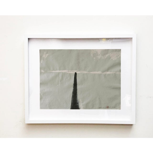 Largo.V Abstract Painting on Japanese Paper, Framed For Sale In Los Angeles - Image 6 of 6