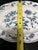 1990s Vintage Mid-Century Modern Blue Danube Oval Serving Platter For Sale - Image 5 of 5