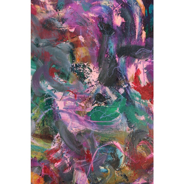 Flirt Original Abstract Oil Painting by Lisa Finlayson For Sale In Atlanta - Image 6 of 9