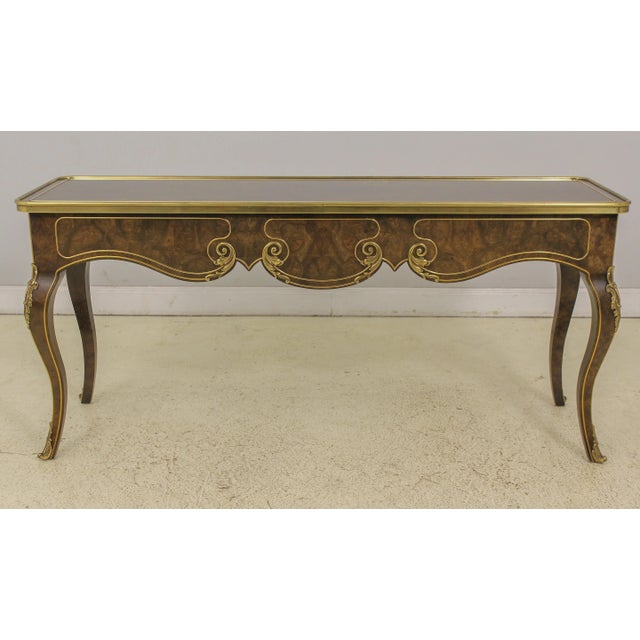Mastercraft French Louis XV Walnut Sofa Table For Sale - Image 13 of 13