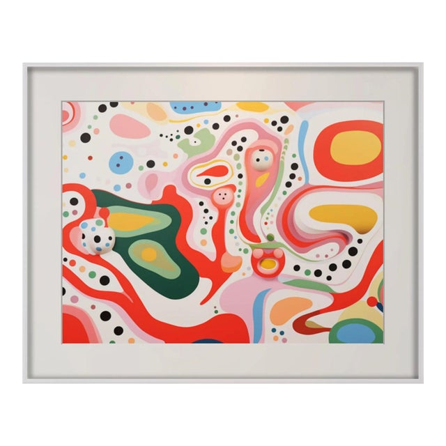 32' X 24' Organic Modern Colorful Composition - Limited Edition Fine Art Print For Sale - Image 4 of 5