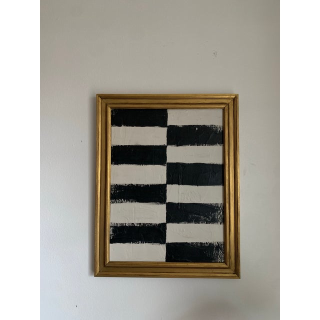 2020s Contemporary Abstract Art on Canvas, Framed For Sale - Image 5 of 9