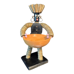 Folk Art Serving Dish Figure 1968