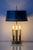 1960s French Empire Brass Three-Light Bouillotte Lamp with Gilt Laurel Tôle Shade For Sale - Image 5 of 18