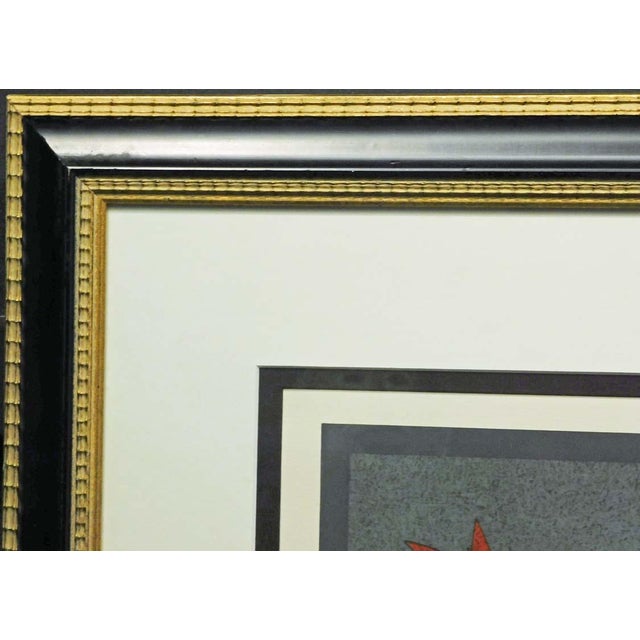 Mikail Chemiakin "Still Life With Fish, Bread and Knife" 1978 Custom Framed For Sale In Denver - Image 6 of 6