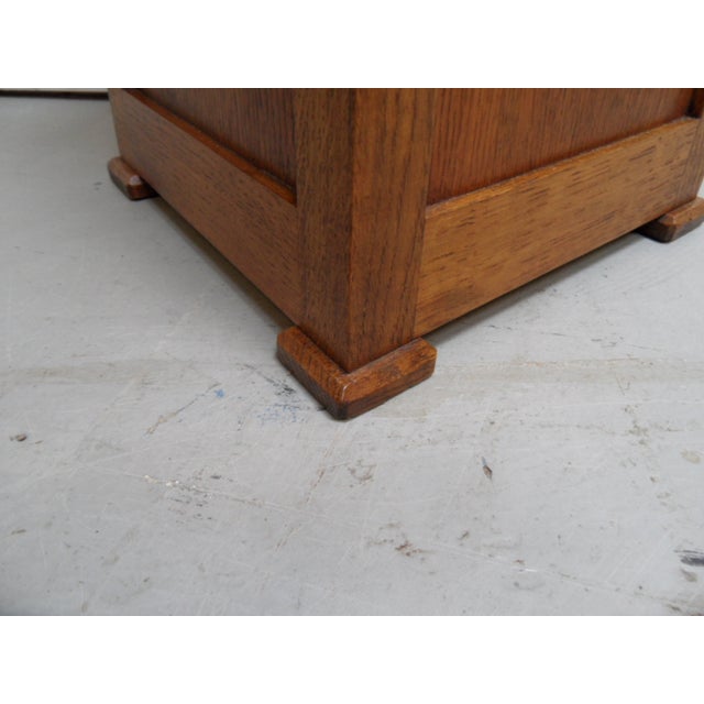 Wood Vintage Oak Base Console, 1950s For Sale - Image 7 of 9