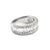 Ladies 14k White Gold 2.57ct Baguette and Rounds Lab Grown Diamond Band Ring, Size 4.75 For Sale - Image 9 of 9