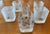 Abstract Late 20th Century Set of 6 Vintage Frosted Geometric Lowball Glasses by Robert McCandless For Sale - Image 3 of 12