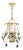1940 Mid Century Modern Metal with Crystals Chandelier For Sale