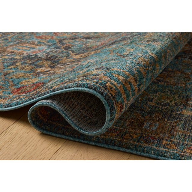 Traditional Loloi Winchester Rust / Multi 5'-3" x 7'-8" Area Rug For Sale - Image 3 of 5