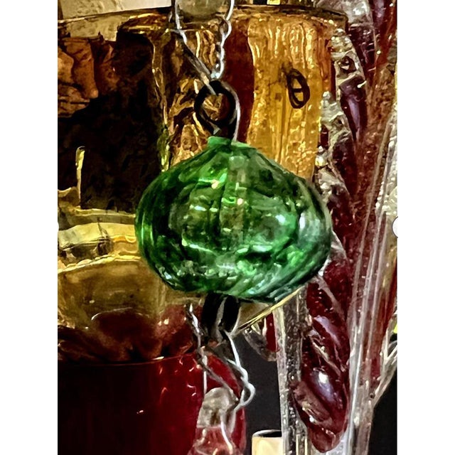 Venetian Rezzonico Chandelier in Murano, 1950s For Sale - Image 11 of 18