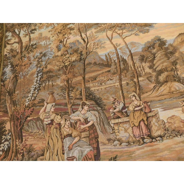 1970s Vintage Country Lifestype Tapestry For Sale - Image 5 of 12
