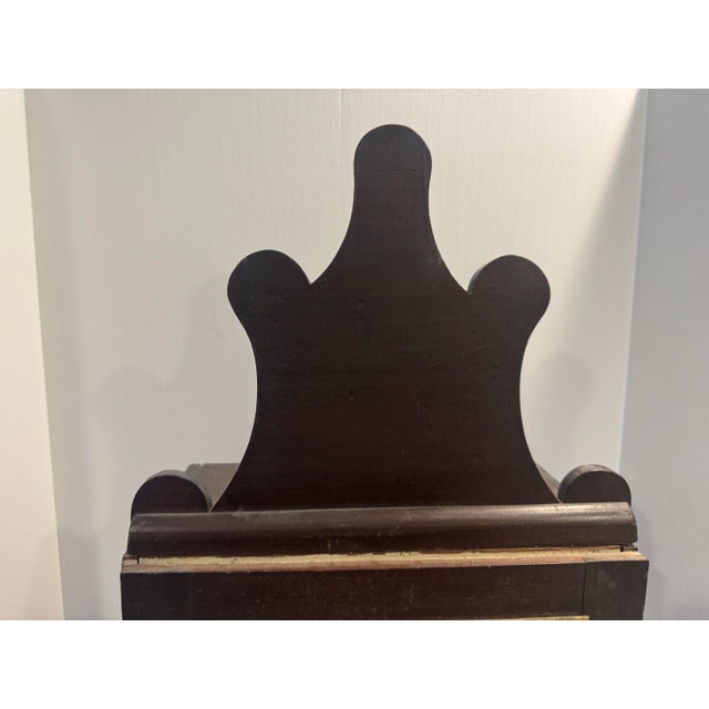 Antique Hanging Cabinet With Pediment For Sale - Image 10 of 11