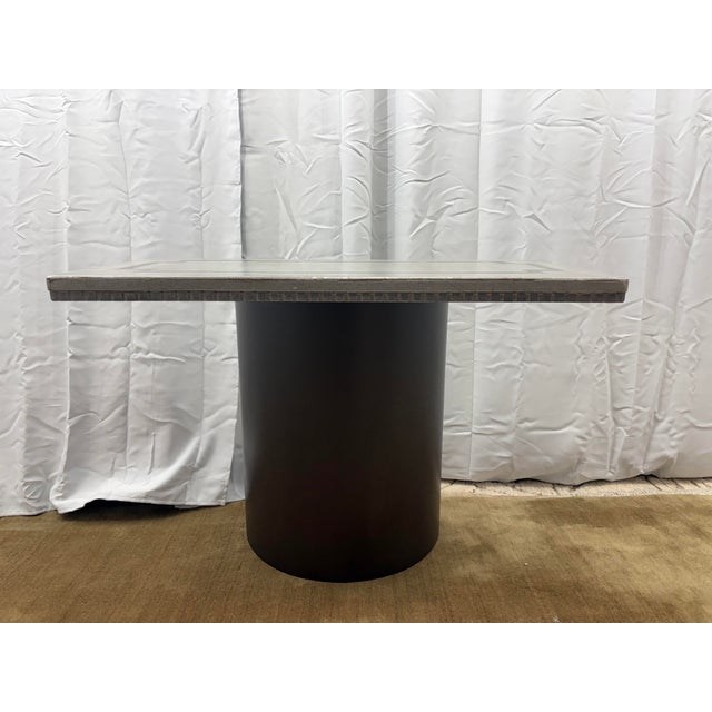 Bell’Arte Console Table Cerea Gallery Handcrafted Italian Top | Dauphine Black Metal Base One-of-a-Kind | Custom...