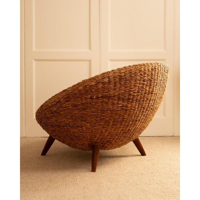 Rattan Round Chair, 1970s For Sale - Image 6 of 10