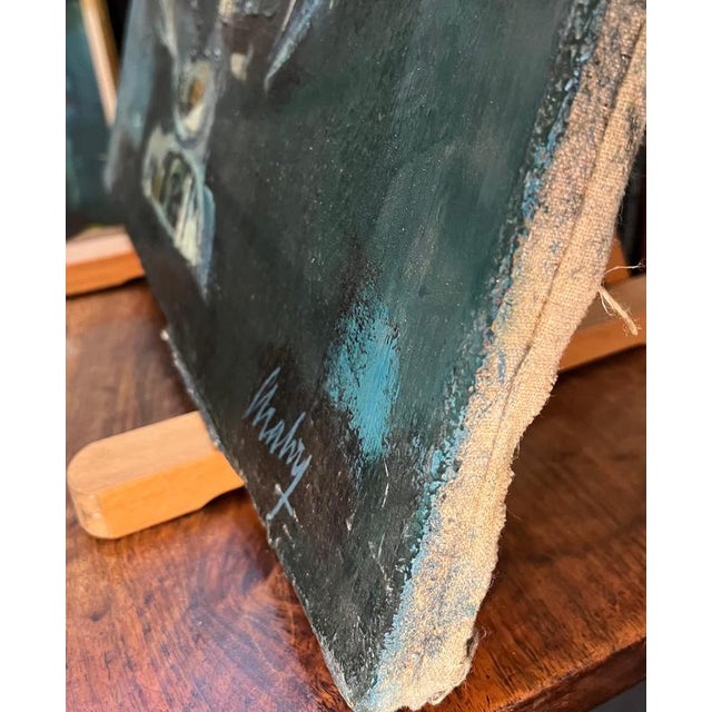 Frank Chabry, Big Blue Vase, Oil on Canvas, 1972 For Sale - Image 6 of 9