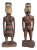 Vintage Wood Figures, Kutu Island, Micronesia - A Pair For Sale
