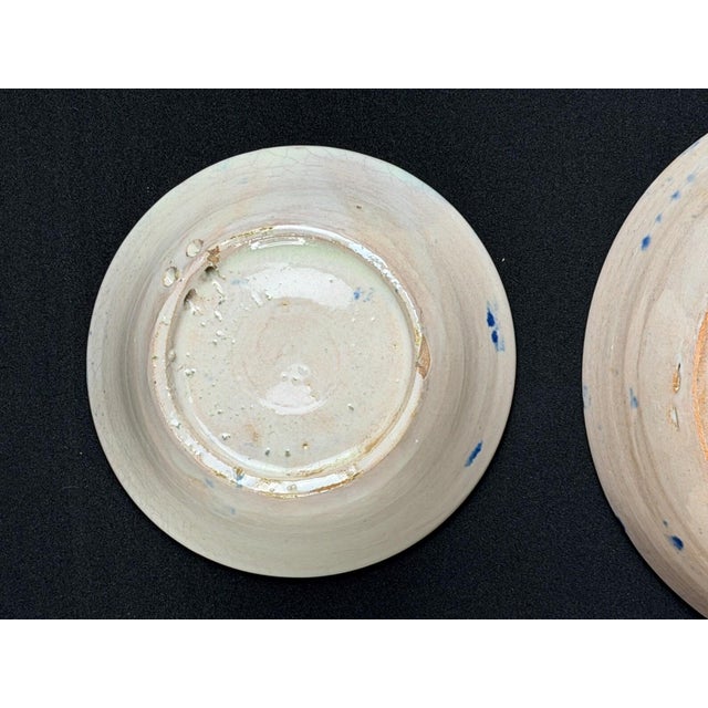 Ceramic Spanish Granada Blue and White Majolica Fajalauza Bowls, 19th Century, Set of 3 For Sale - Image 7 of 9