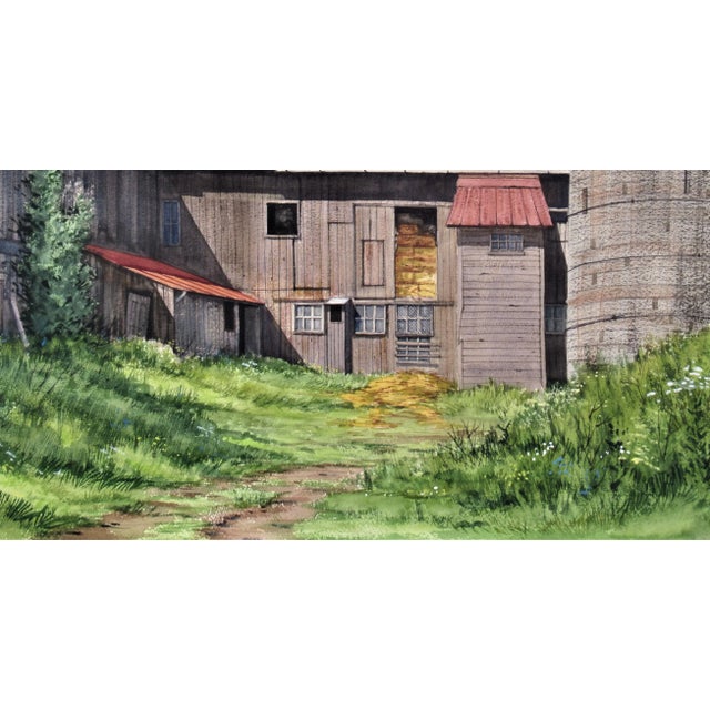 W. Ralph Murray, Earl Scwaiger's Barn, Circa 1980 For Sale - Image 4 of 6