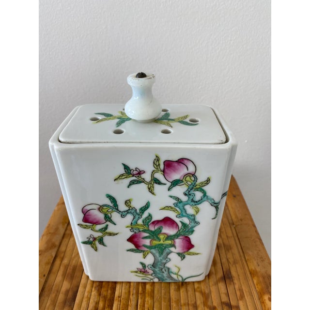 Mid 20th Century Chinoiserie Plum Jardiniere For Sale - Image 12 of 12