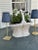 Navy Blue Maison Maison Design Sapphire Marble Shade Cover For Sale - Image 8 of 10