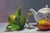 "Fruit Lessons" is a refined still life painting by Maxmilian Ciccone, where classical tradition meets a contemporary and...