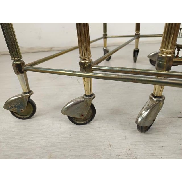 Vintage Gold Brass Nesting Tables, 1970s, Set of 3 For Sale - Image 14 of 16