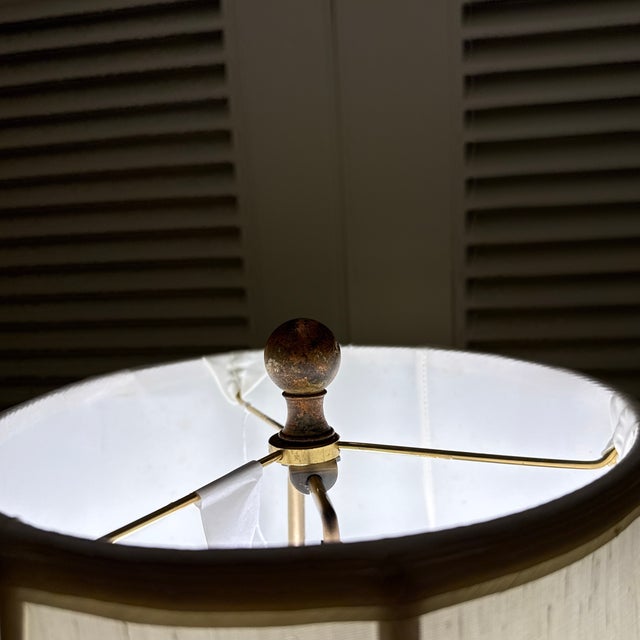 Antique Surveyors Tripod Floor Lamp For Sale - Image 9 of 10