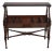 Maitland Smith Mahogany Faux Bamboo Book Trough Magazine Rack For Sale
