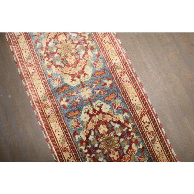 Turkish Small Narrow Vintage Turkish Rug no. j5247 For Sale - Image 3 of 10