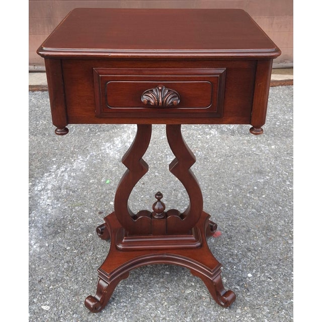 Pair Vander Ley Bros for Betty Lewis Rococo Revival Genuine Mahogany Side Tables, Circa 1920s For Sale - Image 11 of 17