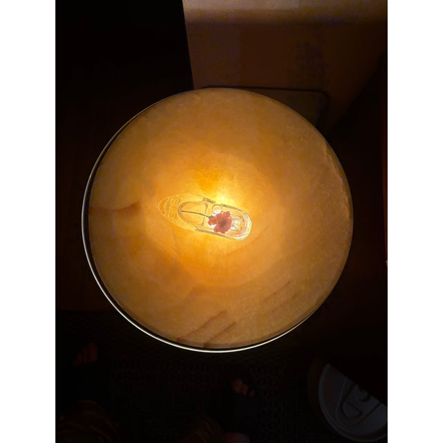 Stiffel Mid-Century Modern Illuminated Alabaster Pedestal For Sale - Image 12 of 12
