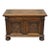 Antique Jacobean Oak Wood Figural Bust Carved Blanket Chest Trunk on Bun Feet For Sale