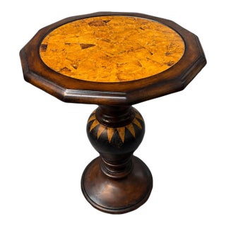 Vintage Maitland Smith Tortoiseshell Accent Table For Sale
