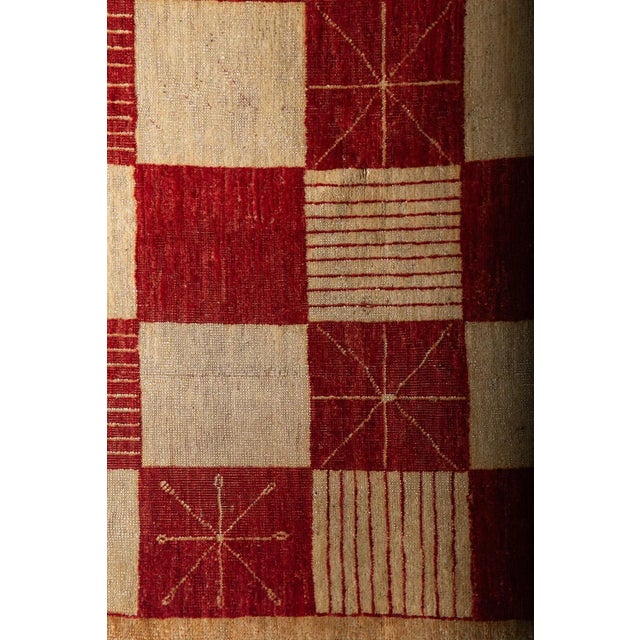 Beige Darya Wool Rug from Pamir, 1900s For Sale - Image 8 of 10