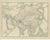 Antique Map of Asia by Johnston, 1909 For Sale - Image 3 of 5