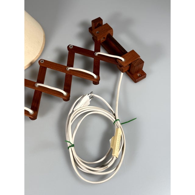 Danish Scissor Lamp in Teak, Denmark, 1960s For Sale - Image 11 of 18