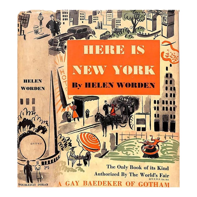 "Here Is New York a Gay Baedeker of Gotham" 1939 Worden, Helen For Sale