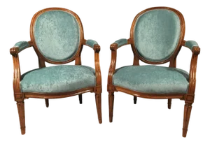Louis XVI Armchairs, Provincial France, 1780s, Set of 2