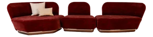 Al-Hijr Modular LT02 Sofa by Alma De Luce, Set of 3