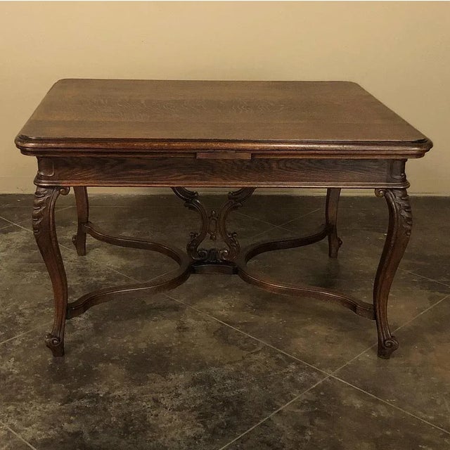 Mid 20th Century Antique Liegoise Draw Leaf Dining Table For Sale - Image 5 of 12