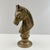 Mid-Century Modern Vintage Solid Brass Horse Head Bust, Equestrian Horse Sculpture, Mid Century Brass Figurine, Western Ranch Decor, Horse Lover Gift For Sale - Image 3 of 8