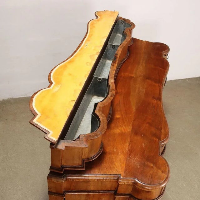 Antique Baroque Sideboard in Walnut For Sale - Image 4 of 12