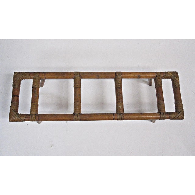 Set of 3 Vintage French Ironstone Apothecary Jars Canisters With Wooden Lids and Carrier, Circa 1930s For Sale - Image 9 of 10