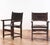 Wood Seven 1700s Walnut & Leather Chairs. - Dupont Family Estate For Sale - Image 7 of 9