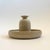 A vintage studio pottery vase and tray. Finished in a speckled light gray glaze. Lovely simple and functional design with...