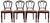 Louis Philippe Caned Chairs, Set of 4 For Sale