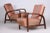 Set of Art Deco Armchairs in Oak, Czech, 1930s For Sale - Image 4 of 12