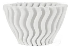 Currey & Company Ripple White Vase